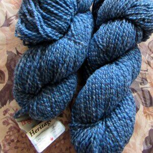 lot 2 sks Briggs & Little Heritage 100% Wool Yarn 2-ply,113g each
